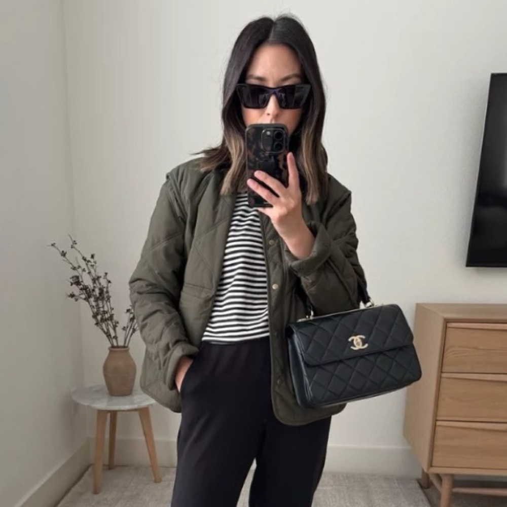 Banana Republic Quilted Bomber Jacket